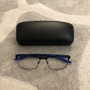 Nike 8130 54 16 140 gently worn glasses in 416 Satin Navy-Racer Blue